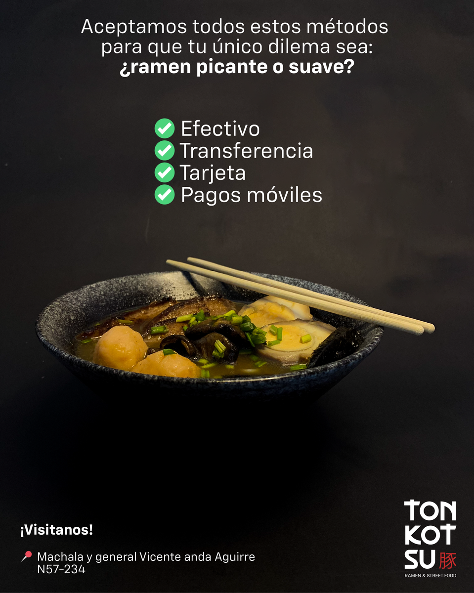 Carrito de ramen Tonkotsu para eventos en Quito Ecuador